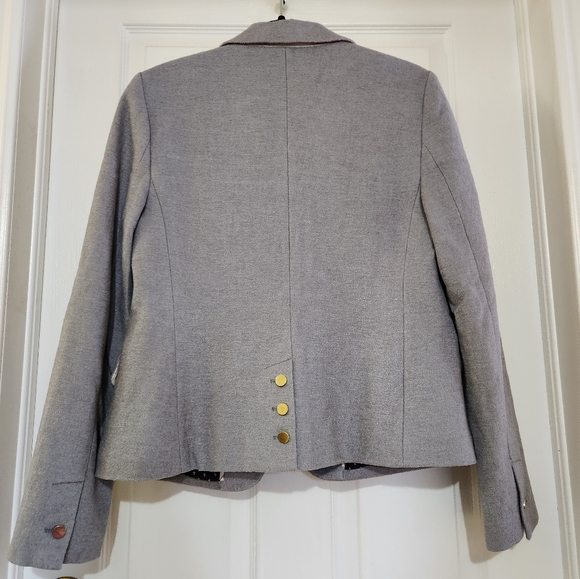 Cartonnier Grey Wool Viscose mix jacket, size 10 - Picture 4 of 10